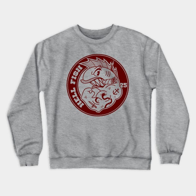 Hell Fish 2.0 Crewneck Sweatshirt by parallelish